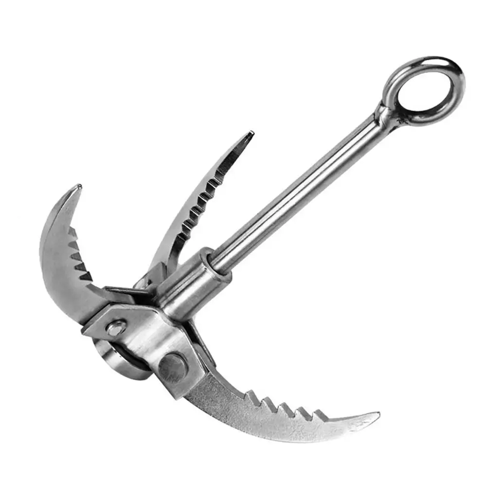 На открытом воздухе выживание восхождение Нержавеющая сталь складной крюк