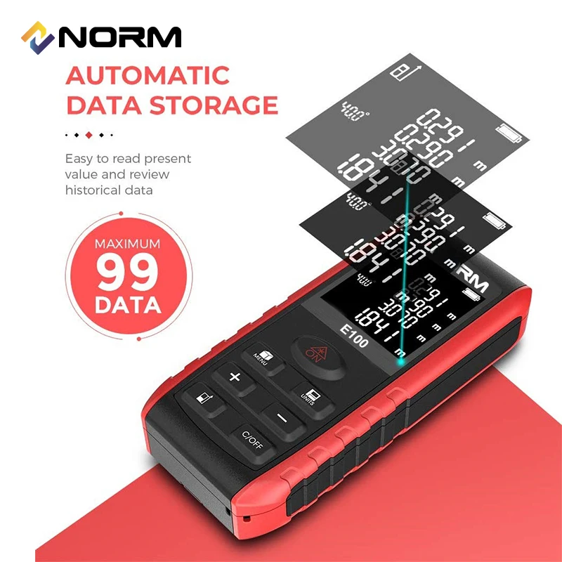 Дальномер лазерный NORM E 40/60/80/100 м|laser distance meter 40m|laser meterdistance |