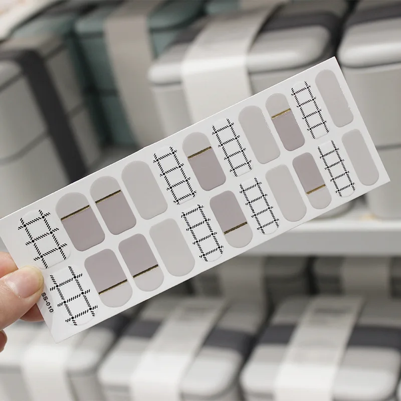 1 лист полное покрытие Y образный носок дизайн ногтей блестящая наклейка на ногти