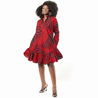 women african ankara print mini dress traditional clothing casual party evening african dresses for women african clothes xxl