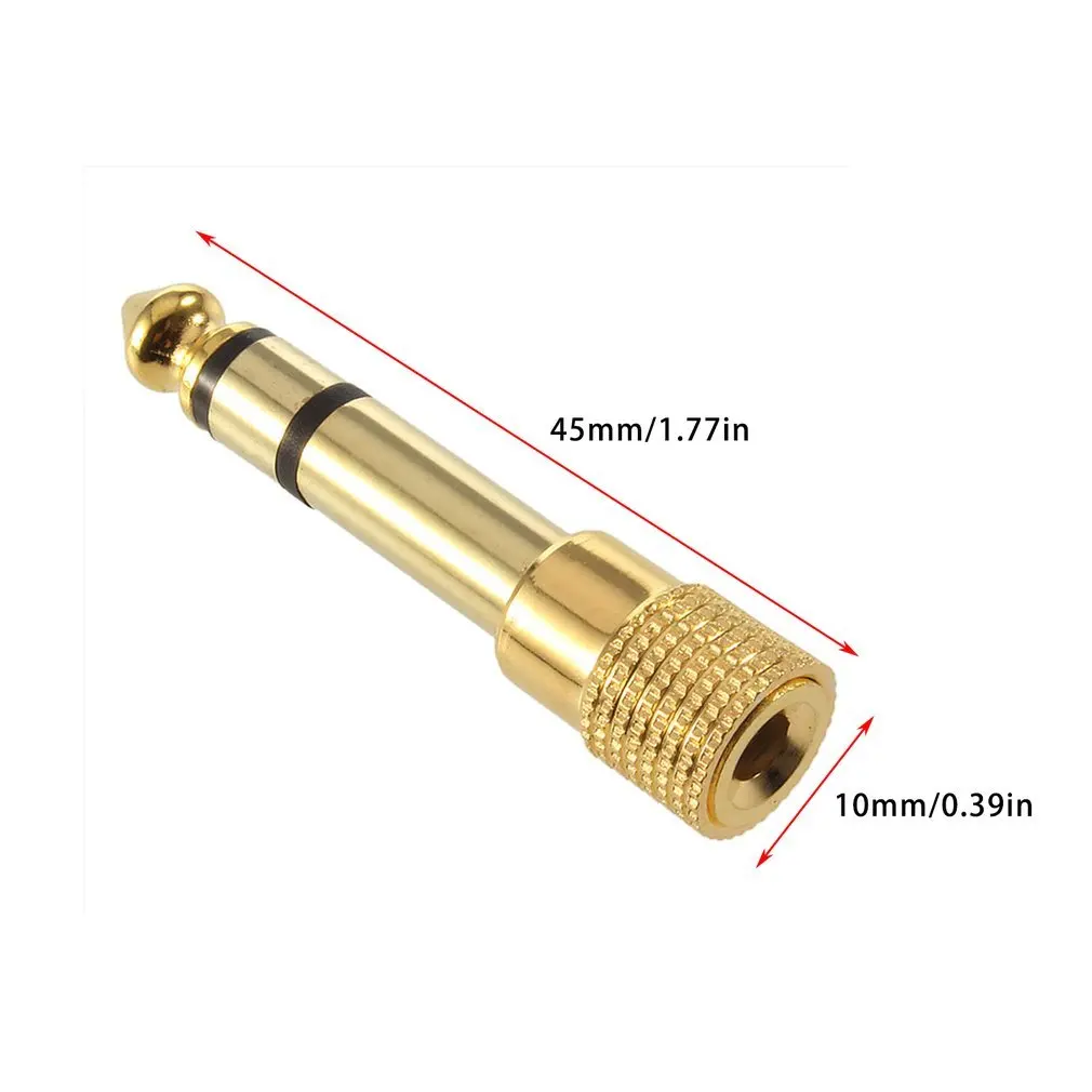 1/8&quot 3.5mm Female to 1/4&quot 6.5mm Male Plug Stereo Headphone Microphone Audio Adapter Converter Jack with Great Connectivity |
