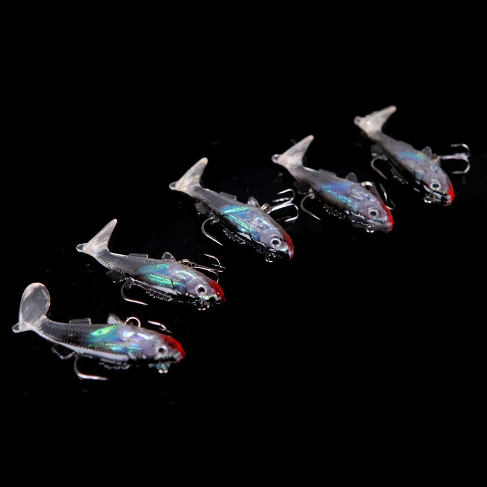 2 шт. Реалистичная рыболовная приманка из ПВХ новое поступление 5 см 8 г Мягкая