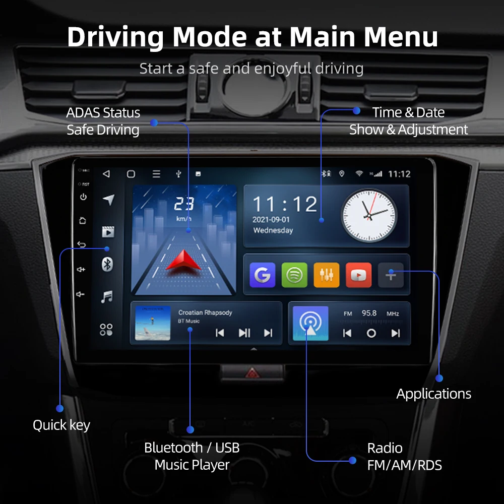 Автомобильный радиоприемник ISUDAR T68 Android 10 VW/Passat b8 Magotan 2015-Автомобильный