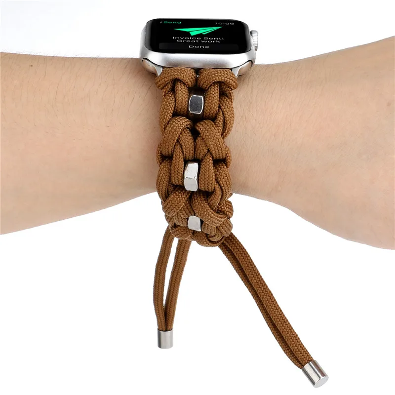 Спорт нейлоновый ремешок для наручных часов Apple Watch версии 44 мм 42 40 38 версия