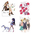 Термонаклейки ZOTOONE для девочек, термонаклейки для одежды