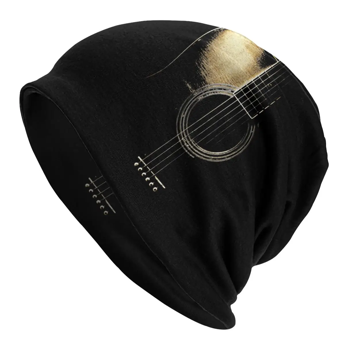 

Acoustic Guitar Lite Bonnet Hats Knit Hat Autumn Winter Ski Rock Music Artistic Skullies Beanies Hats Men's Women's Warm Caps