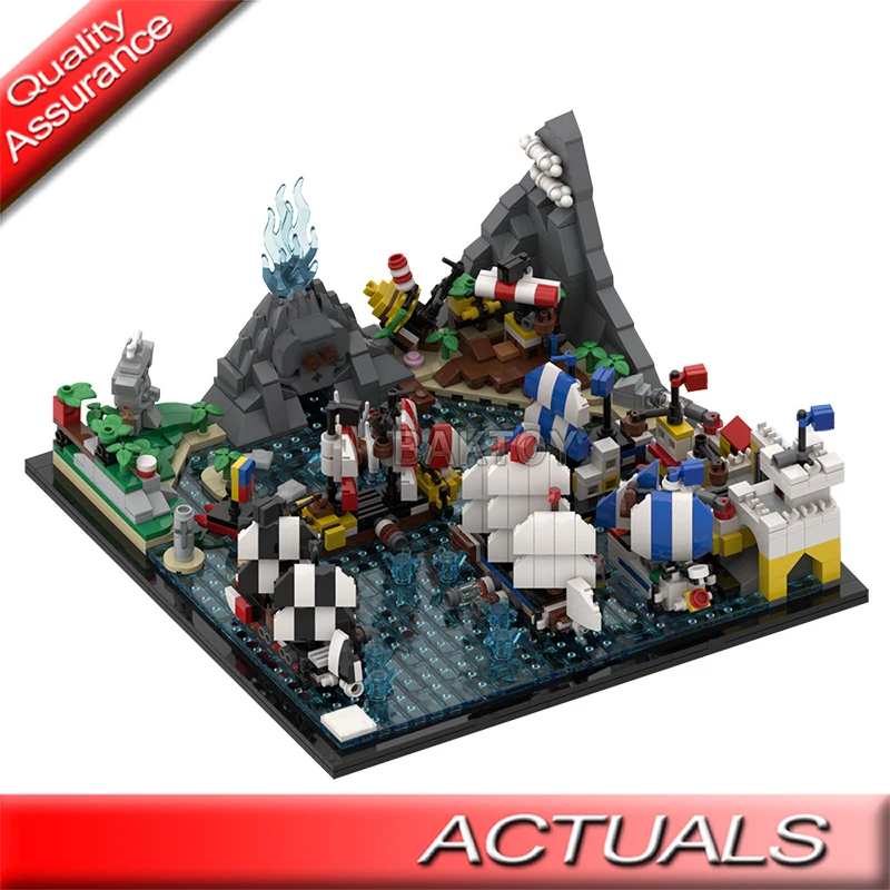 Классический MOC-42495 Пираты кино архитектура вечности строительные блоки лодочные