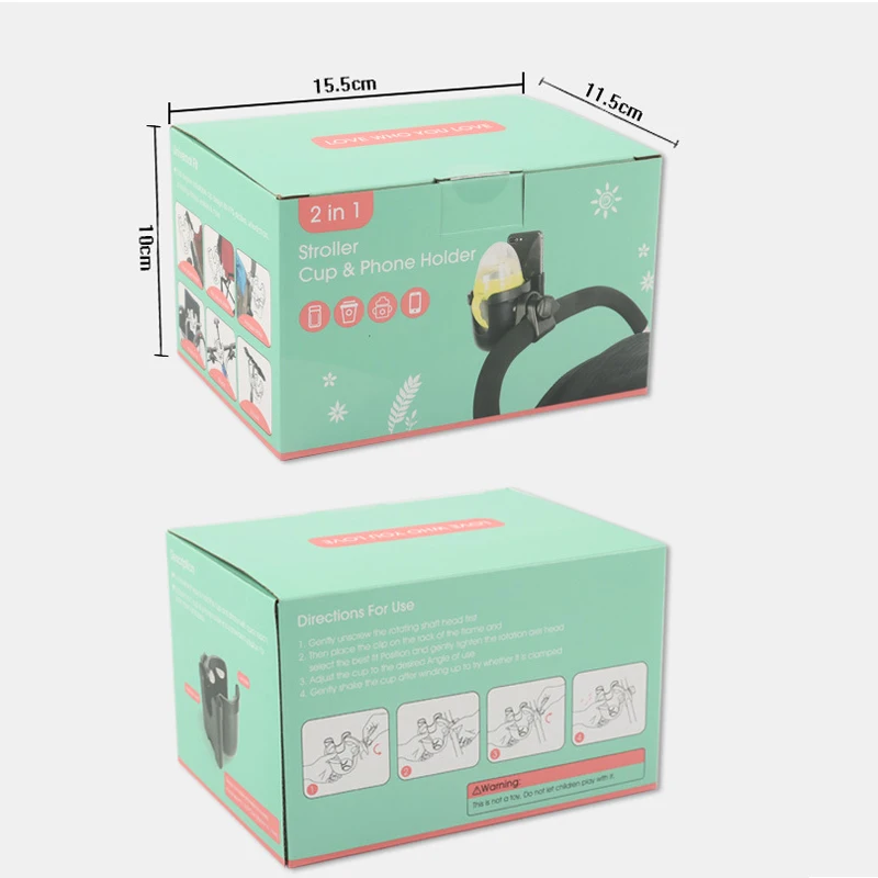 

New Baby Stroller Cup Holder Rack Bottle Universal 360 Rotatable Cup Holder For Pram Bottle Stroller Cart Case Milk Carrying