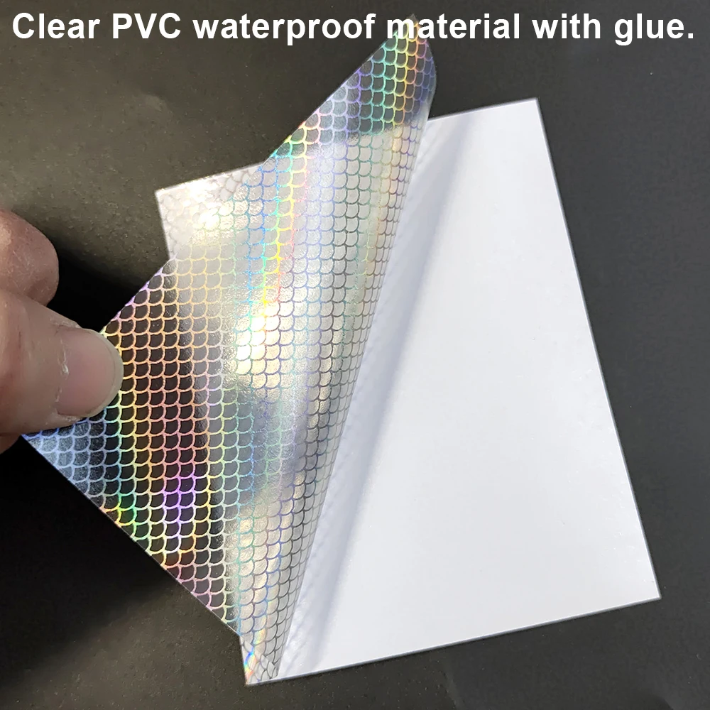 Голографическая прозрачная лазерная наклейка для рыбалки 6 шт. 10x8 см | Спорт и