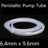 peristaltic pump tube id 6 4mm x 9 6mm od soft silicone hose wall 1 6mm flexible drink water connect pipe nontoxic transparent