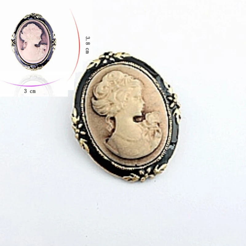 Элегантная винтажная свадебная брошь в викторианском стиле с изображением