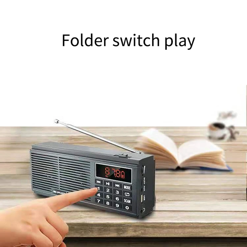 MOOL AM FM радио стерео двойной динамик Mp3 музыкальный плеер Поддержка подключения к