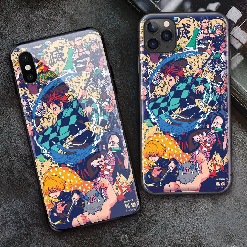 Чехлы из закаленного стекла для iPhone SE 6 6s 7 8 plus x xr xs 11 12 mini Pro Max | Мобильные телефоны