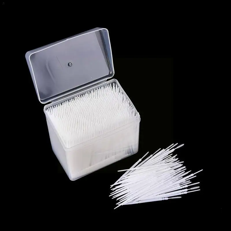 

About 1100Pcs/box Double Toothpicks Superfine Tooth Residue Brush Disposable Tool Cleaning Food Toothpick Stick Interd W5L3