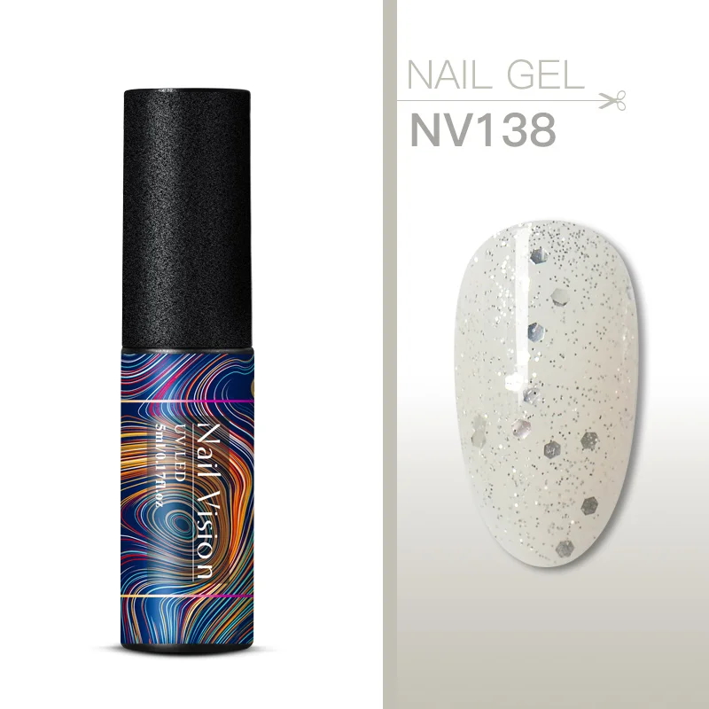 Nail Vision 5 мл УФ-набор гель-лаков для ногтей блестки замачиваются долговечный Гель-лак для ногтей маникюрный лак - Цвет: S06733