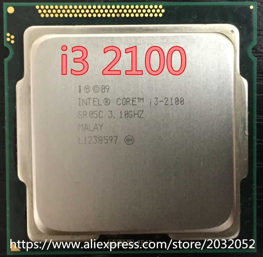 Процессор Intel Core i3 2100 3 1 ГГц/3 МБ кэш/два ядра/розетка 1155 / Qual Core/настольный