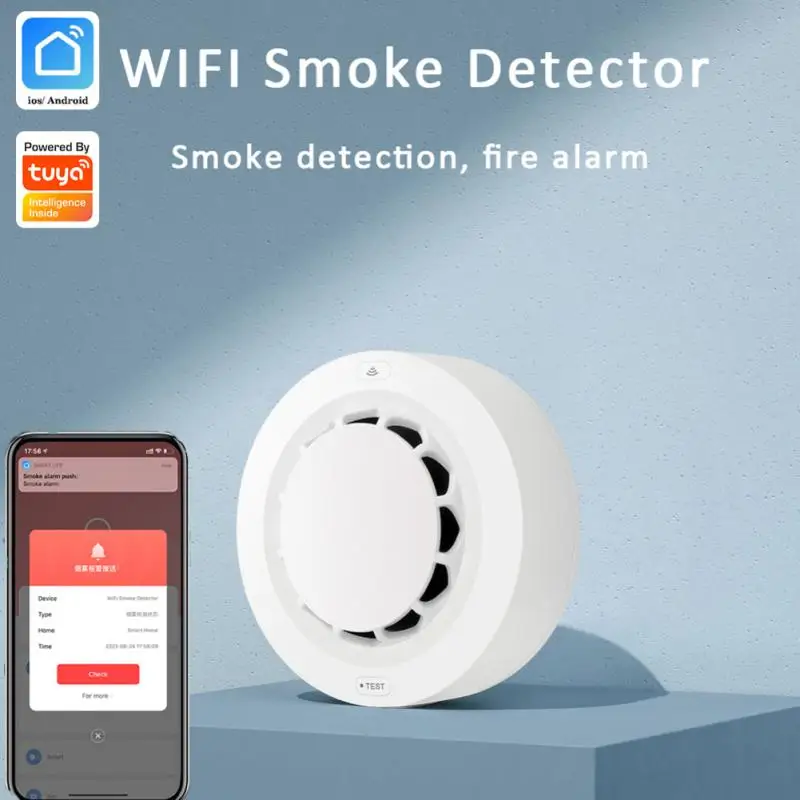 

Смарт-детектор дыма с поддержкой Wi-Fi, 80 дБ