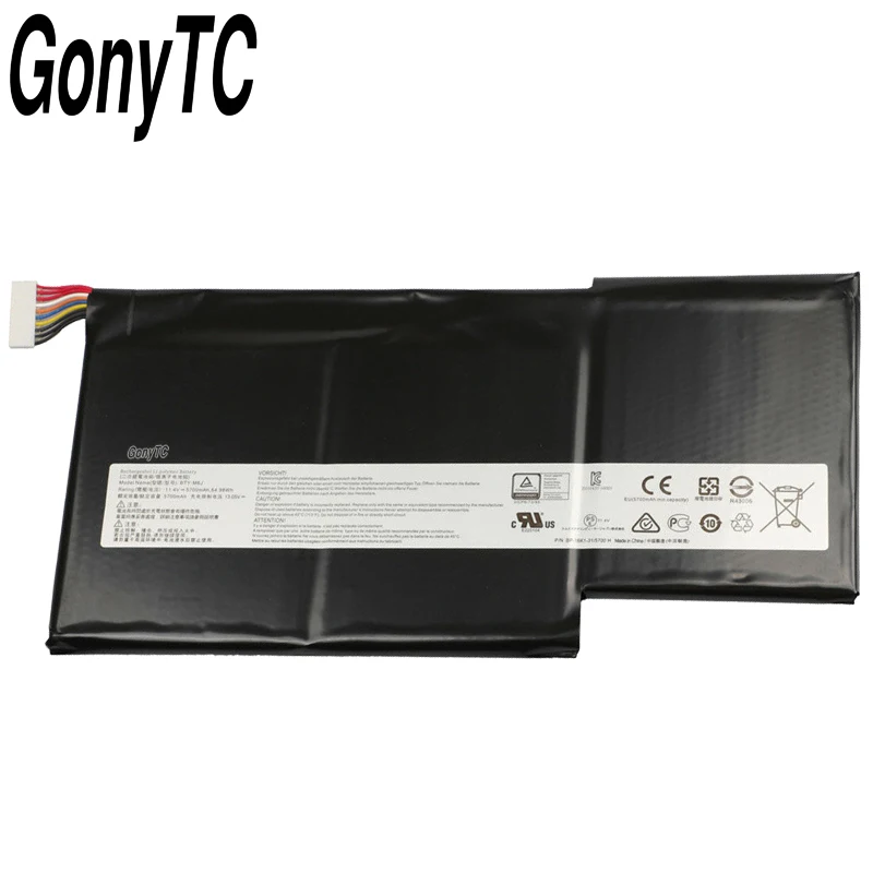 Новый BTY-M6J ноутбук Батарея для MSI GS63VR GS73VR 6RF-001US BP-16K1-31 9N793J200 планшетный ПК 11 4 V 5700