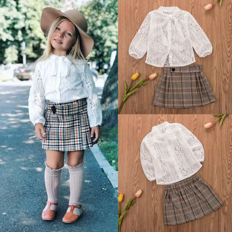 Футболка с длинным рукавом и юбка в Корейском стиле|Комплекты одежды| |