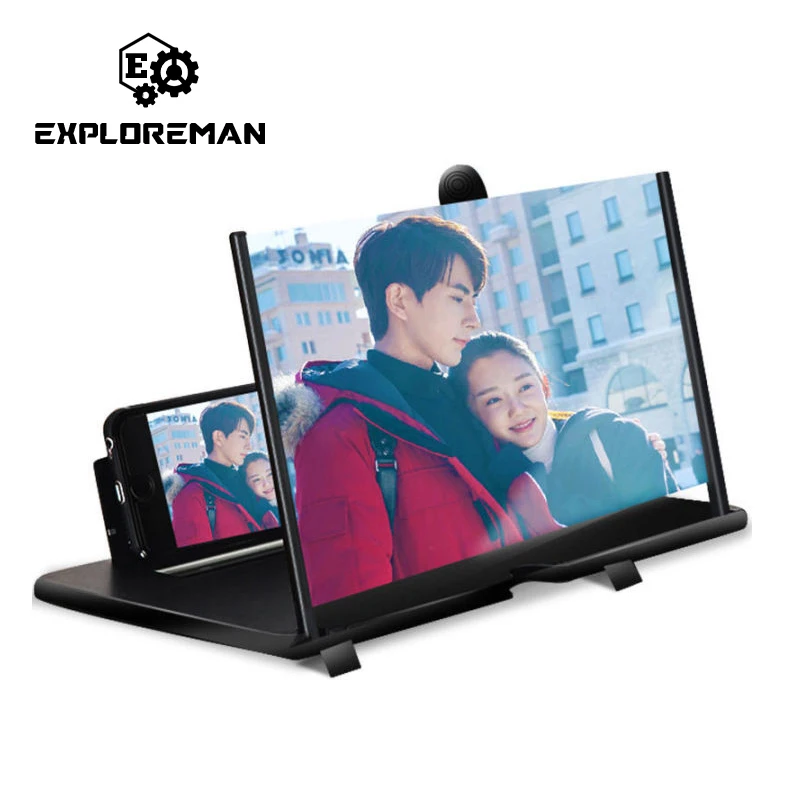 12 дюймовый 3D Универсальный мобильный телефон увеличительное видео проектор