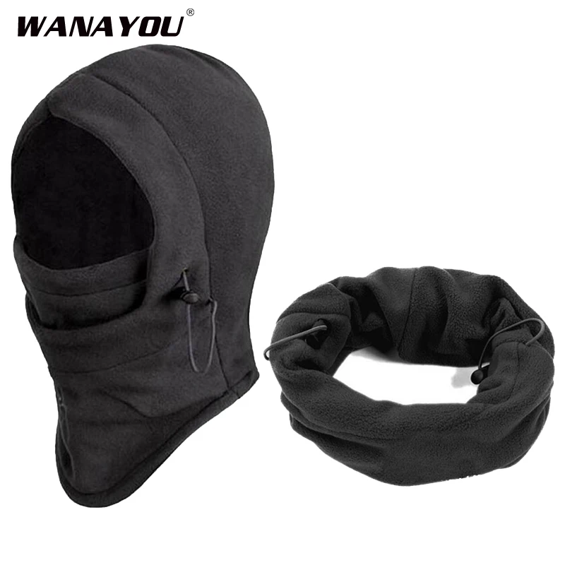 Зимние ветрозащитные Лыжные шапки WANAYOU Мужская теплая Теплая Флисовая Лыжная