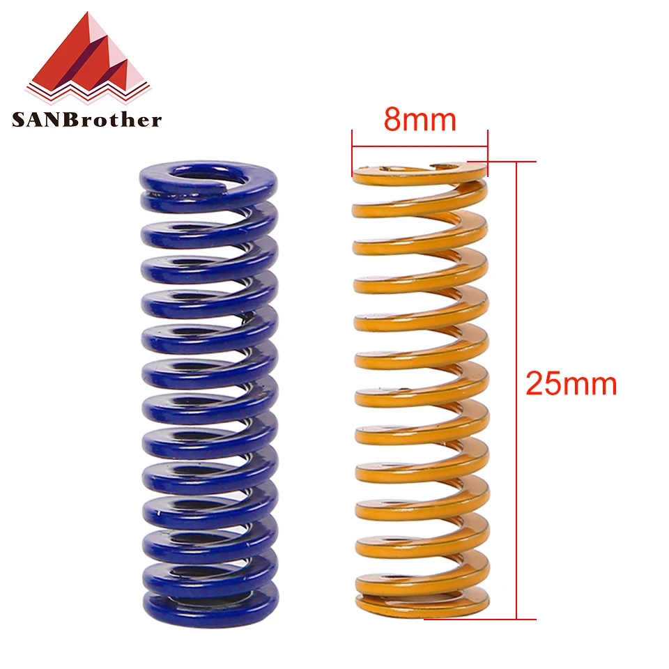 

3D Printer Parts Spring For Heated bed MK3 CR-10 hotbed Imported Length 25mm OD 8mm ID 4mm For 3D Printer