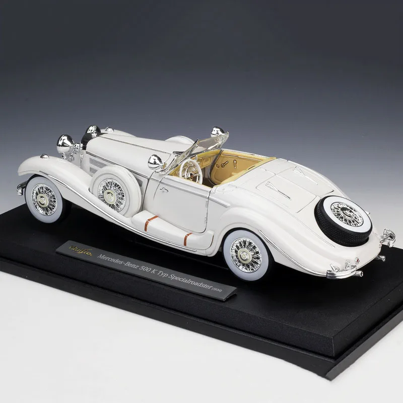 

Maisto 500K Classic Diecast Model Car 1:18 Metal Alloy High Simulation Cars With Base Boys Toys Vehicles Gifts For Boy Men