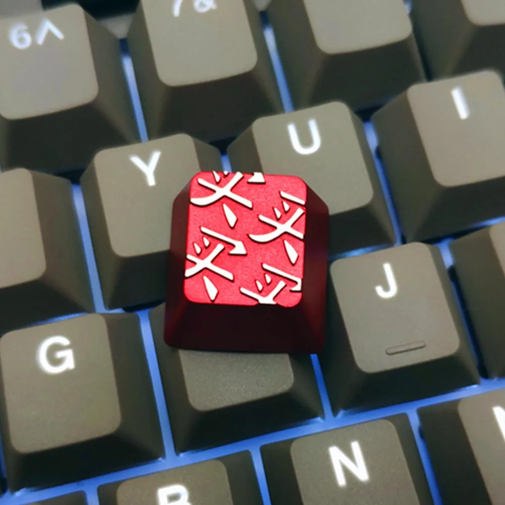 Металлическая клавиатура R4 для Cherry Mx Switch Механическая игровая с китайскими