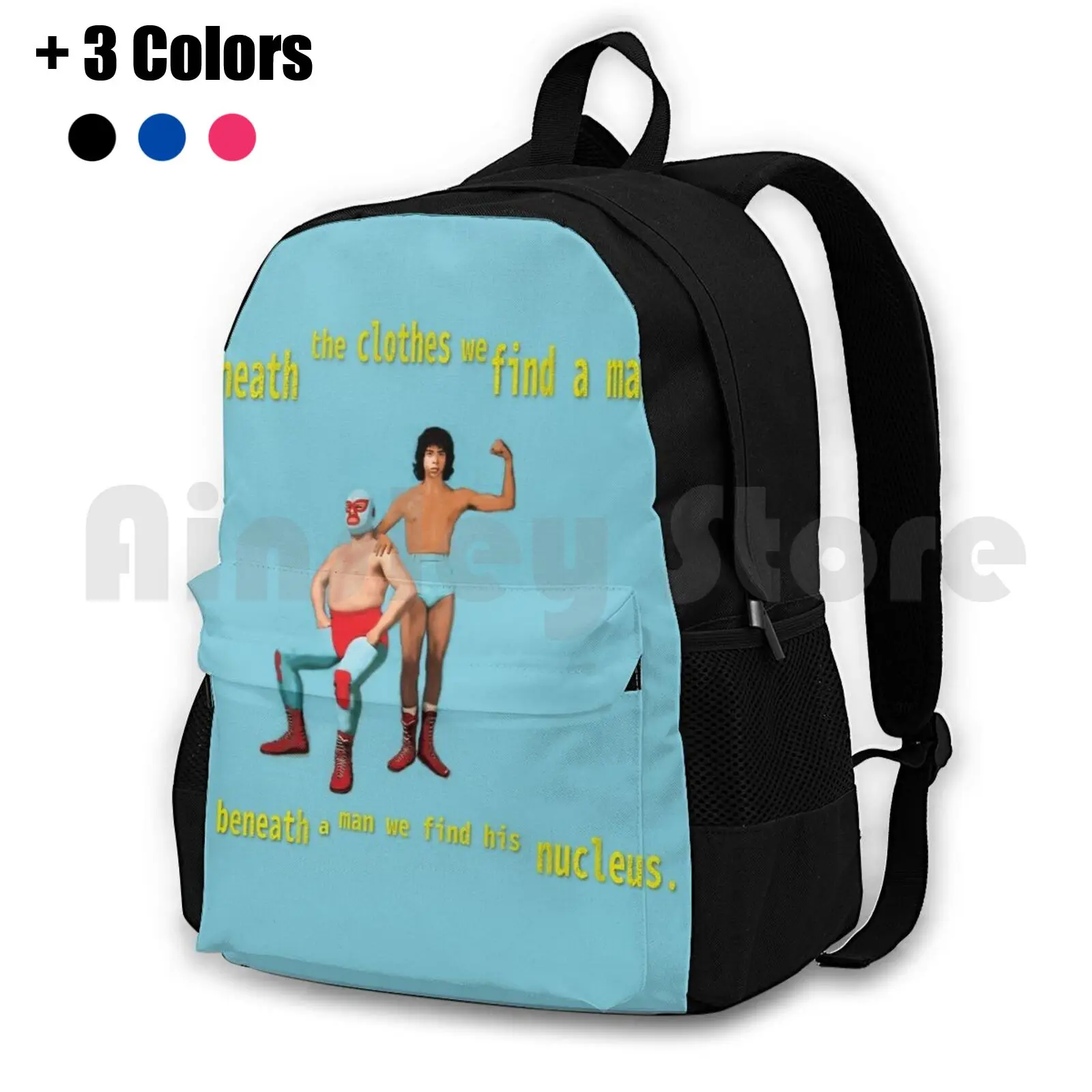 

Beneath A Man-Nucleus-Nacho Libre Outdoor Hiking Backpack Waterproof Camping Travel Nacho Libre Nachos Nucleus Science Deep