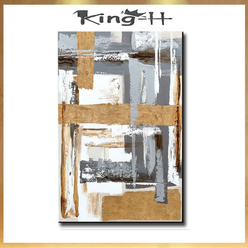 Дешевая абстрактная картина маслом на холсте ручной росписи больших размеров