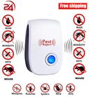 Ультразвуковой Отпугиватель вредителей, электронное средство для уничтожения насекомых, тараканов, Кротов, мышей, тараканов
