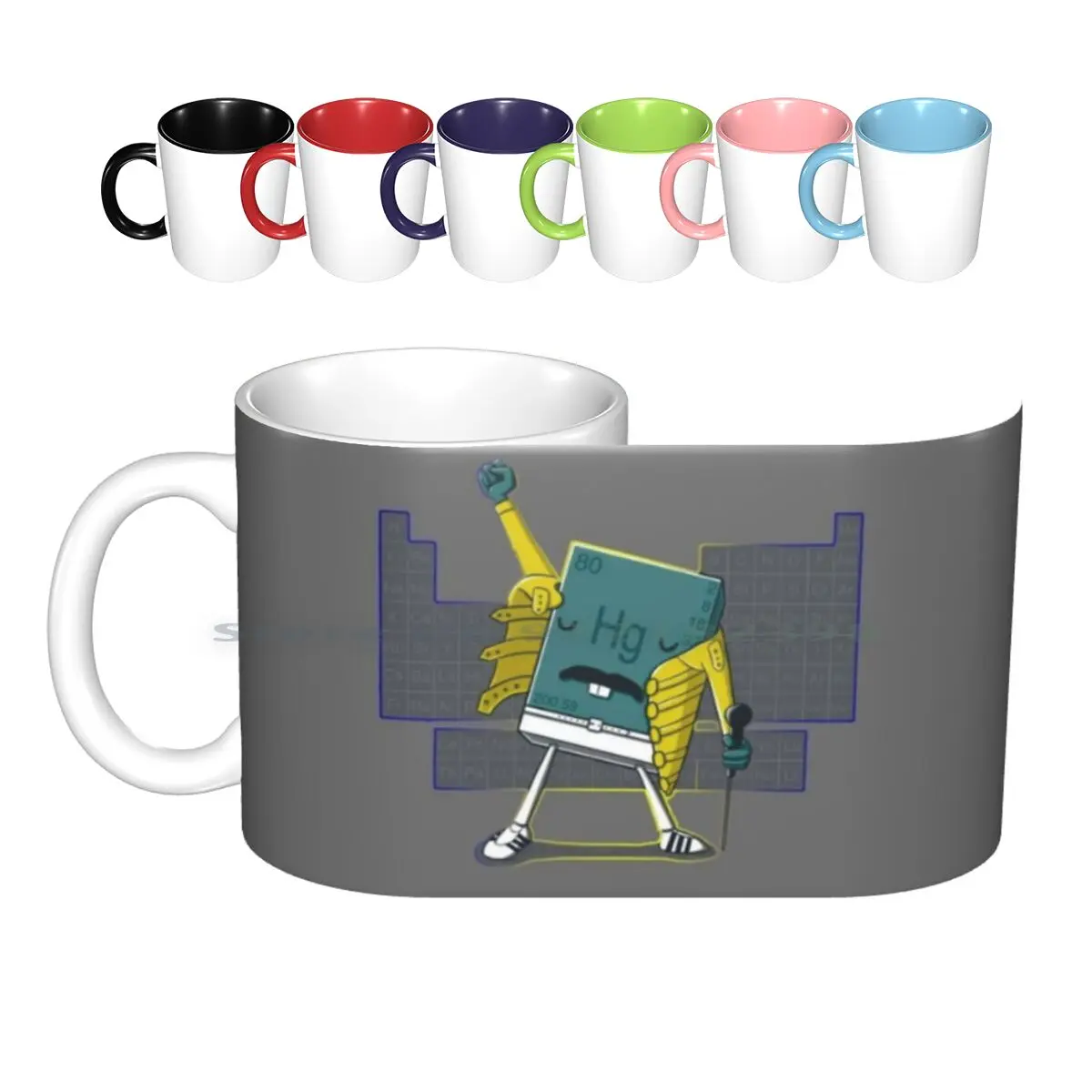 

[ Detailed Version ] Ceramic Mugs Coffee Cups Milk Tea Mug Queen Pop Music Festival Party Rave Repeat Top Get High Periodic