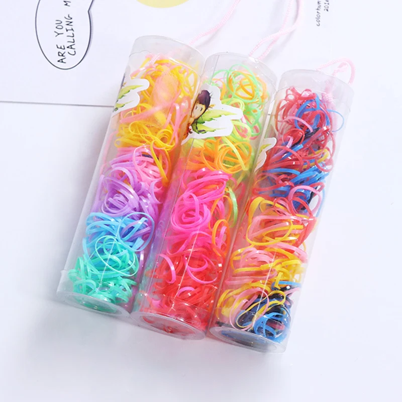 Популярные Детские Одноразовые эластичные резинки для волос тянущиеся веревка