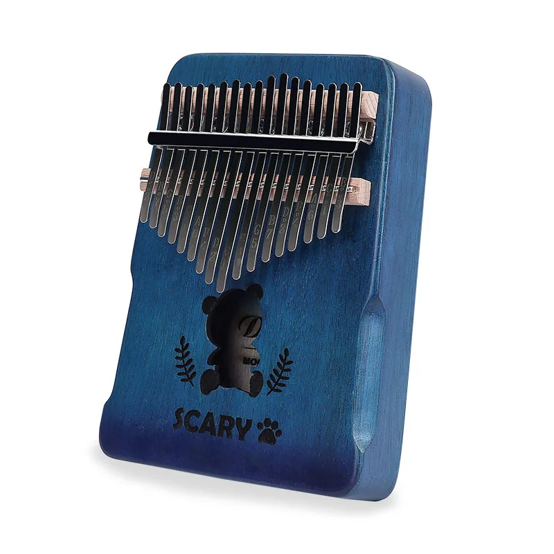 Клавиатура калимба с 17 клавишами из цельного дерева карманная подставка для