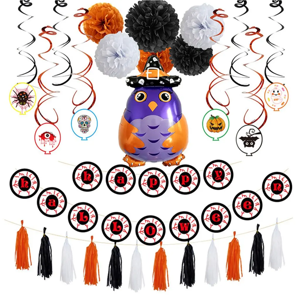 

Halloween Balloons Set Halloween Decorations Inflatable Foil Letter Ballons Pumpkin Bat Globos Halloween Theme Party Supplies XN
