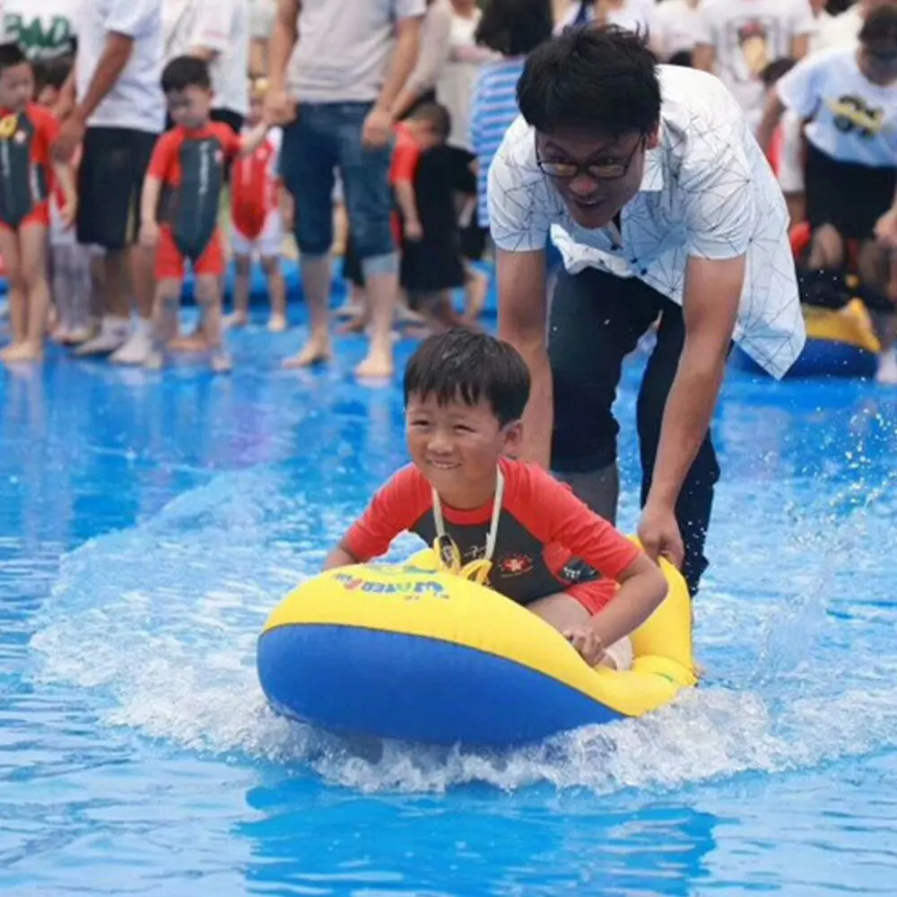 

Children's Floating Row Play In The Water Swim Yellow Maximum Load 55kg Durable Surfboard Safe PVC Sea Vacation Portable Water
