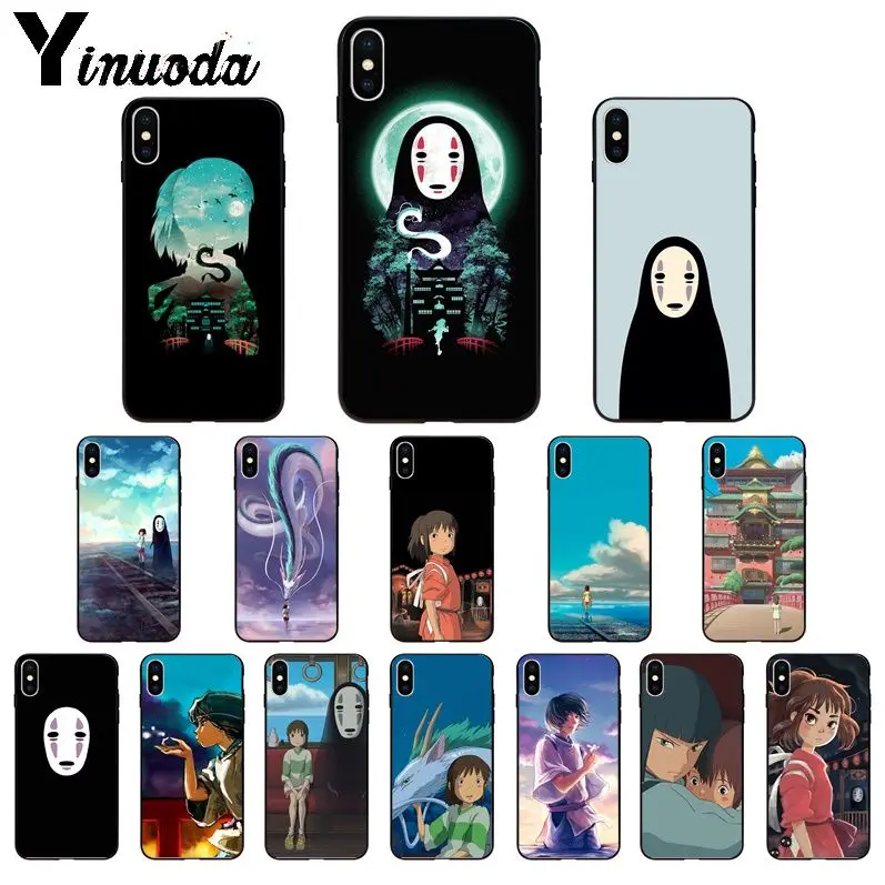 Yinuoda Мягкий силиконовый чехол из ТПУ с изображением японского аниме для iPhone 5 5Sx 6 7