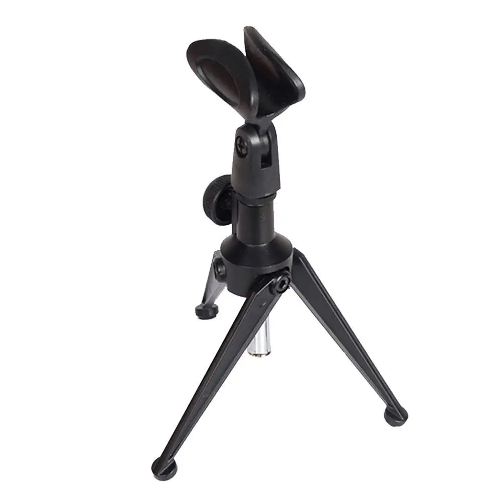 

Portable Desktop Adjustable Microphone Tripod Bracket Mic Stand Mount Holder