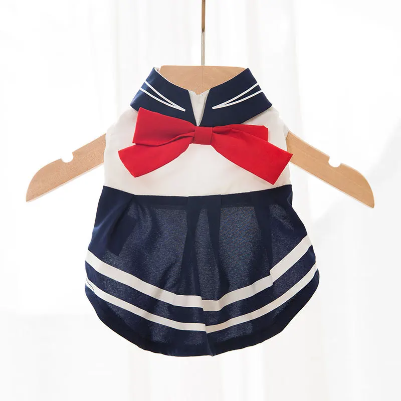 Платье для кошек одежда собак юбка рубашка с принтом маленьких щенков униформа