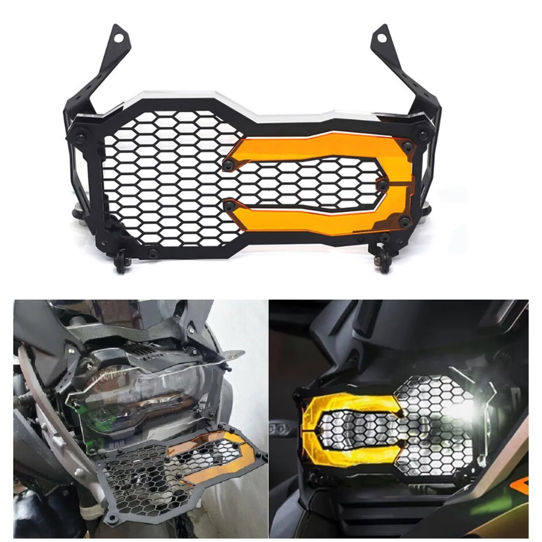 1 PCS Motorcycle Headlight Protector Grille Guard Cover Protection Grill for  BMW R1200GS LC ADV
