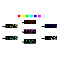 diy 4 digital tube multicolor with clear case dc 5v led component kit electronic watch colorful led electronic clock kit