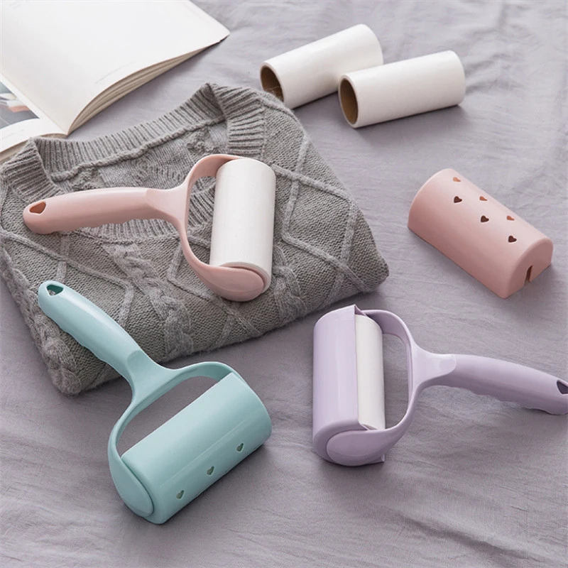 

Manual Home Roller Sticking Device Replaceable Stickers Dust Removal Sticky Hair Roller Remove Clothing Pet Hair