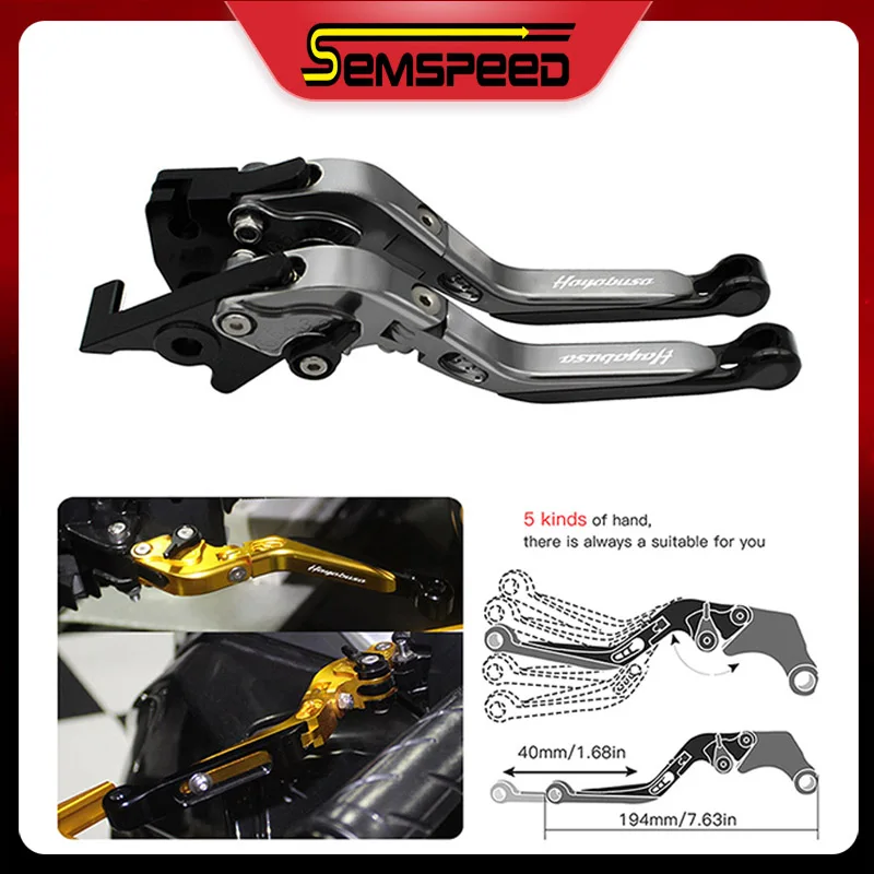 Ручка мотоцикла тормоза и сцепления рычаги для SUZUKI HAYABUSA/GSXR 1300 2008 2020 2018 2019 SEMSPEED