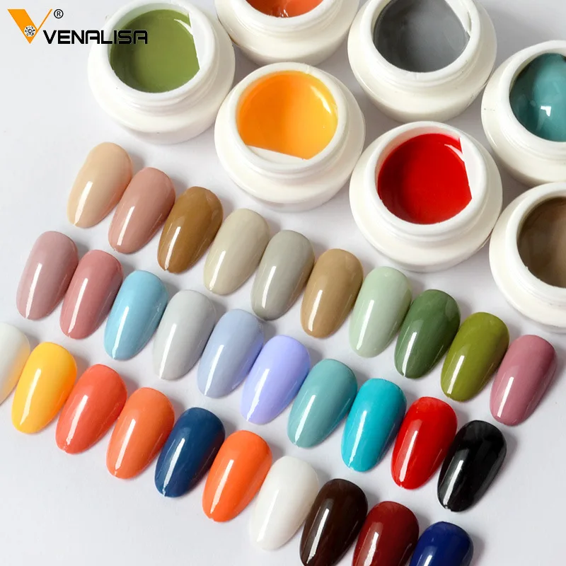 

Real Color Clay Glue Paint Glue 30 Colors Optional Painting Flower Glue Finger Nail Polish UV /LED Lamp Nail Art