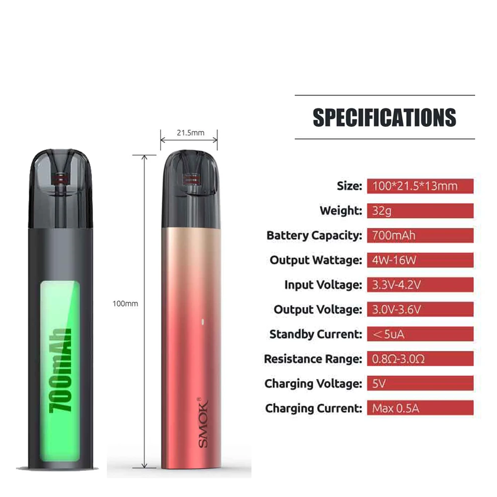 Новинка! Оригинальная система SMOK Solus Pods электронная сигарета вейп с