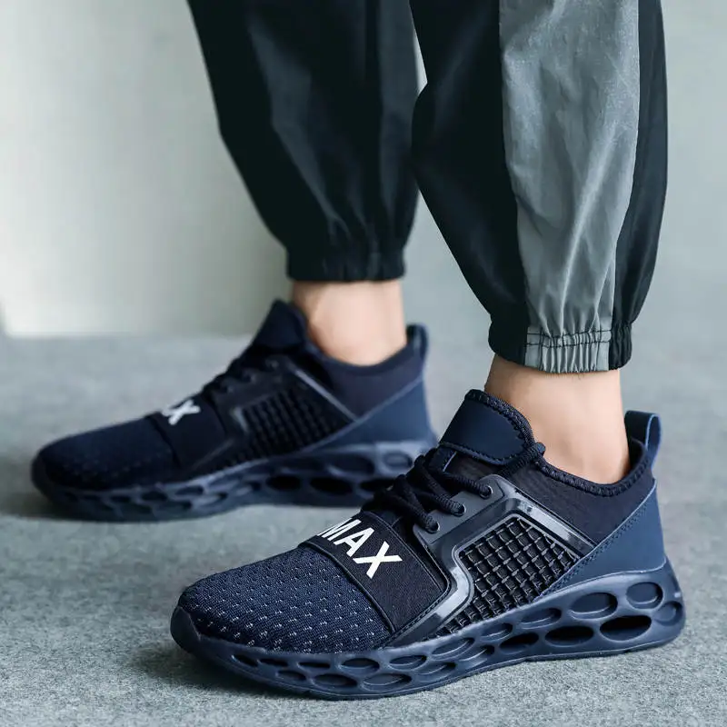 

Мужская обувь высокой высоты, брендовые кроссовки, легкая мужская спортивная обувь для бега, нескользящая подошва, мужская спортивная обув...