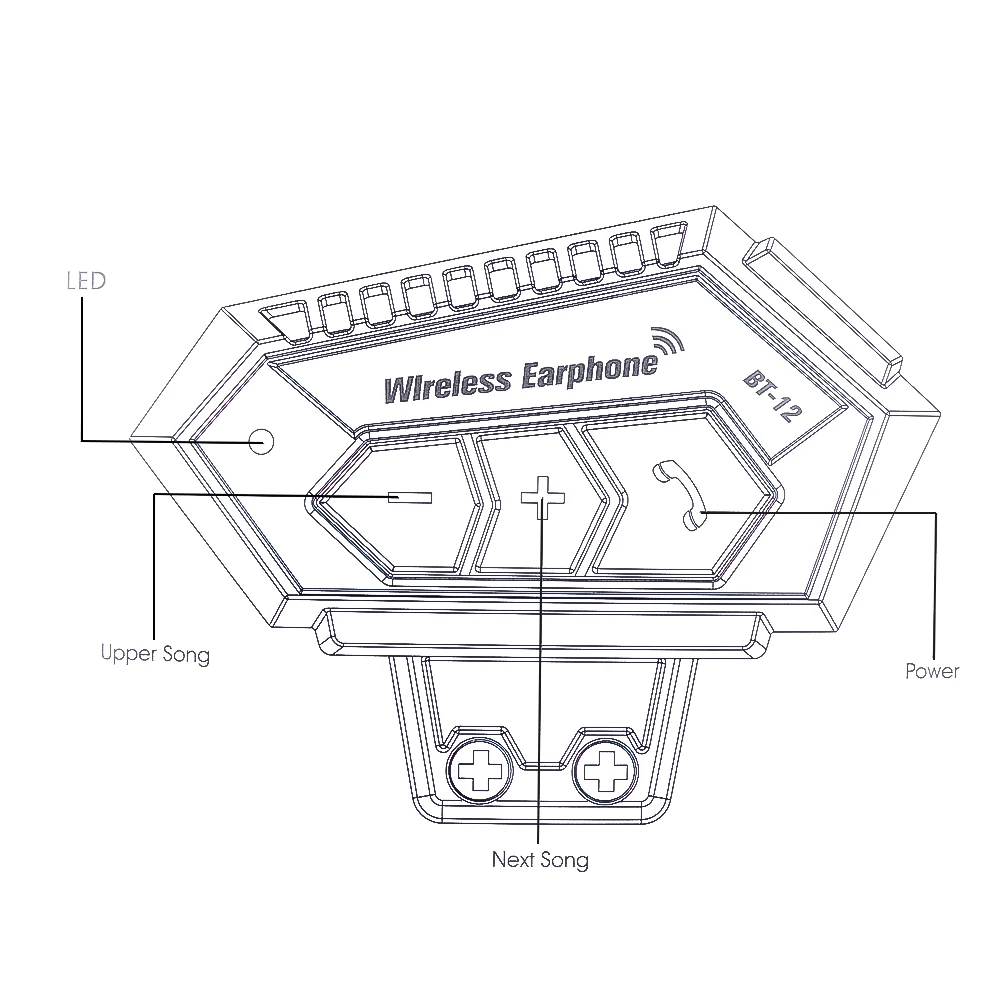 Гарнитура T2 с Bluetooth 4 2 для мотоциклов шлем громкой связью длительный режим