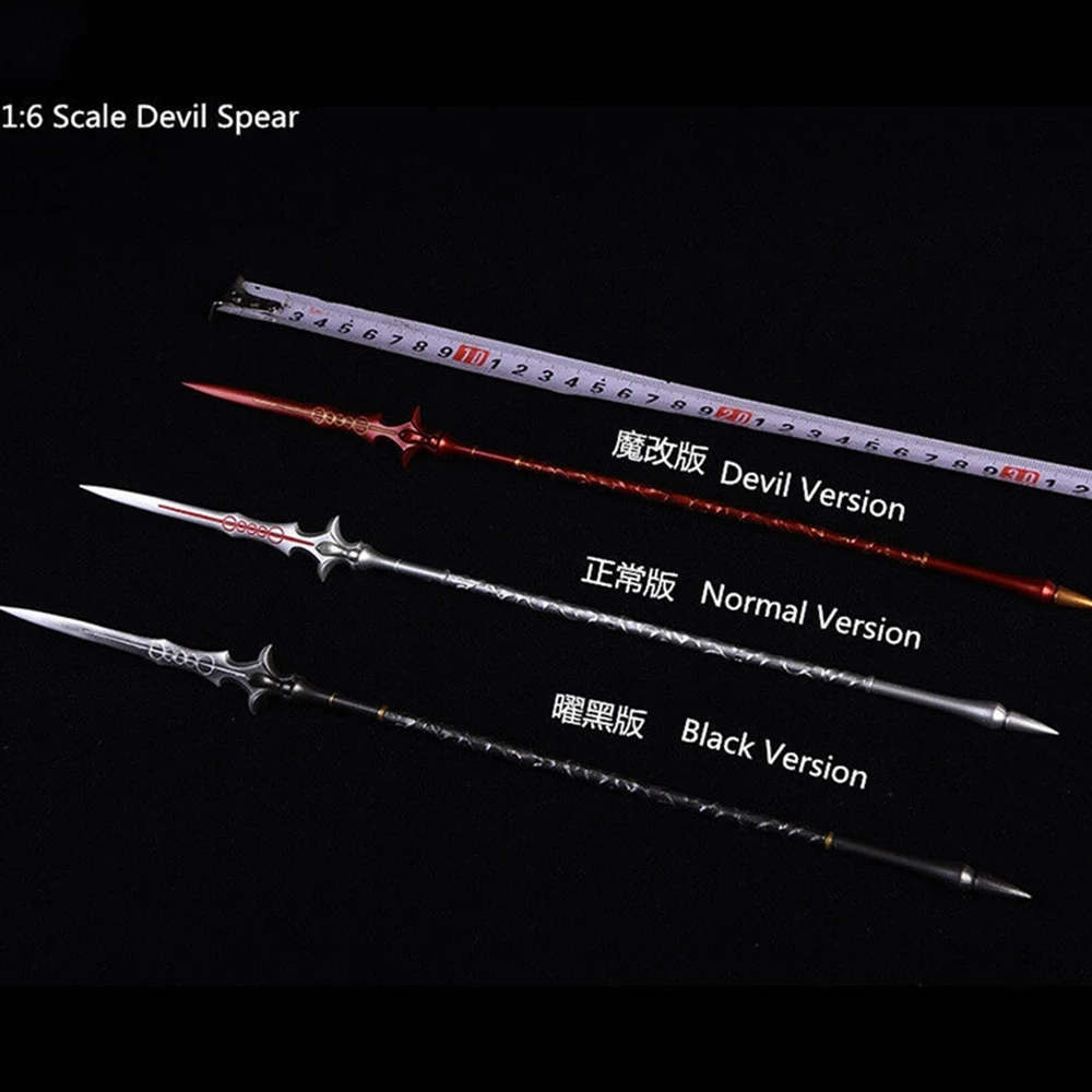 

1/6 Scale Soldier Scene Accessories Alloy Spear Ancient Weapon Model For 12" Action Figures Toys