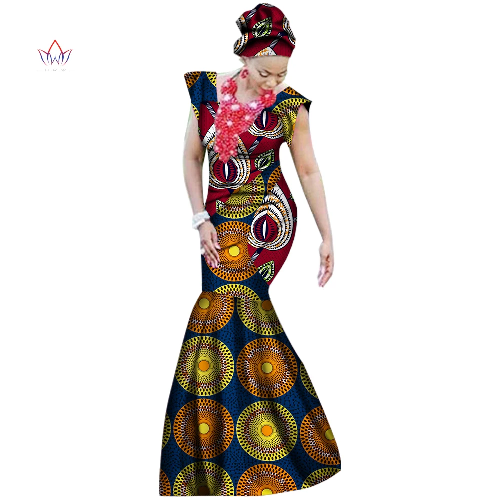 2017 Лето африканских Платья Для Женщин Дашики африканском стиле печати пят