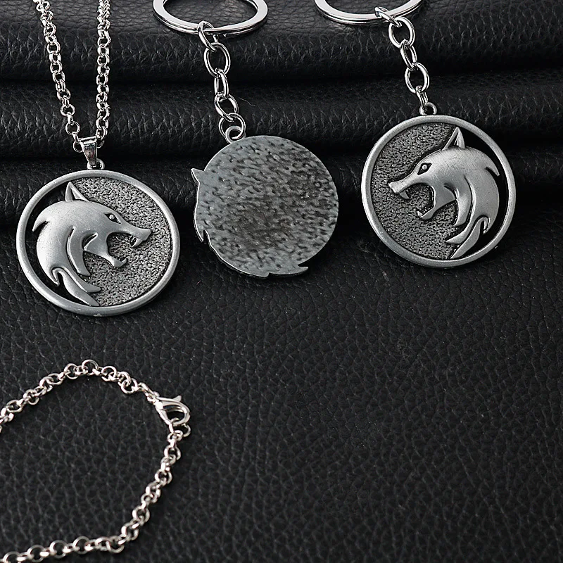 Цепочка с подвеской в виде головы волка для мужчин |